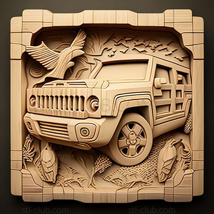 3D модель Hummer H3 (STL)